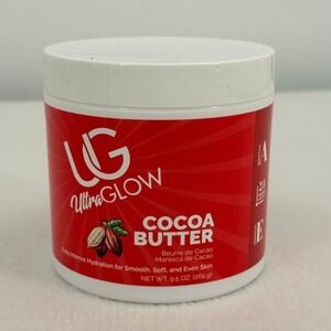 Ultra Glow Cocoa Butter Intense Hydration Skin Cream Vitamin A E 9.5 oz Jar